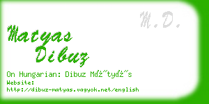 matyas dibuz business card